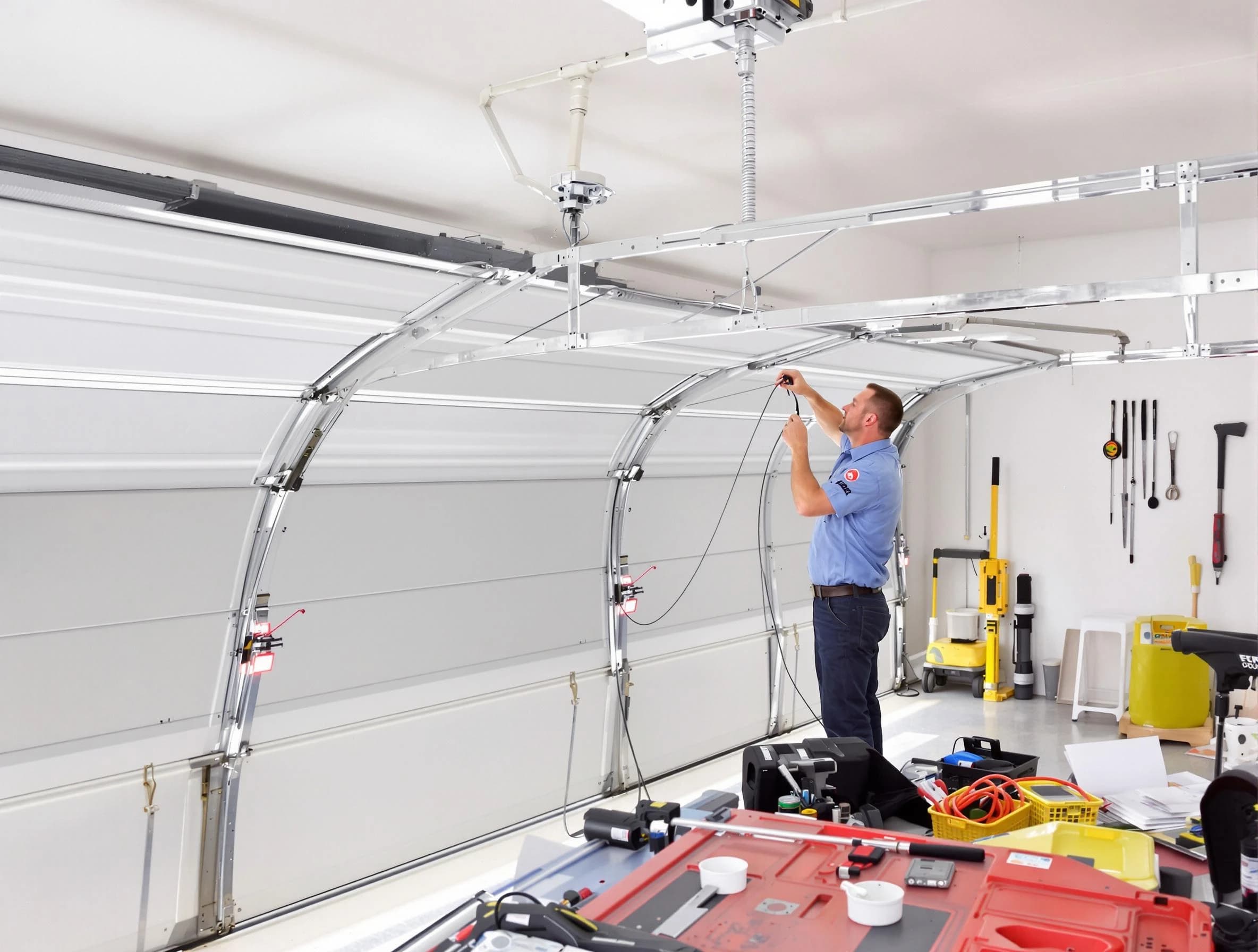 Garage door cable repair service by Brookhaven Garage Door Repair in Brookhaven