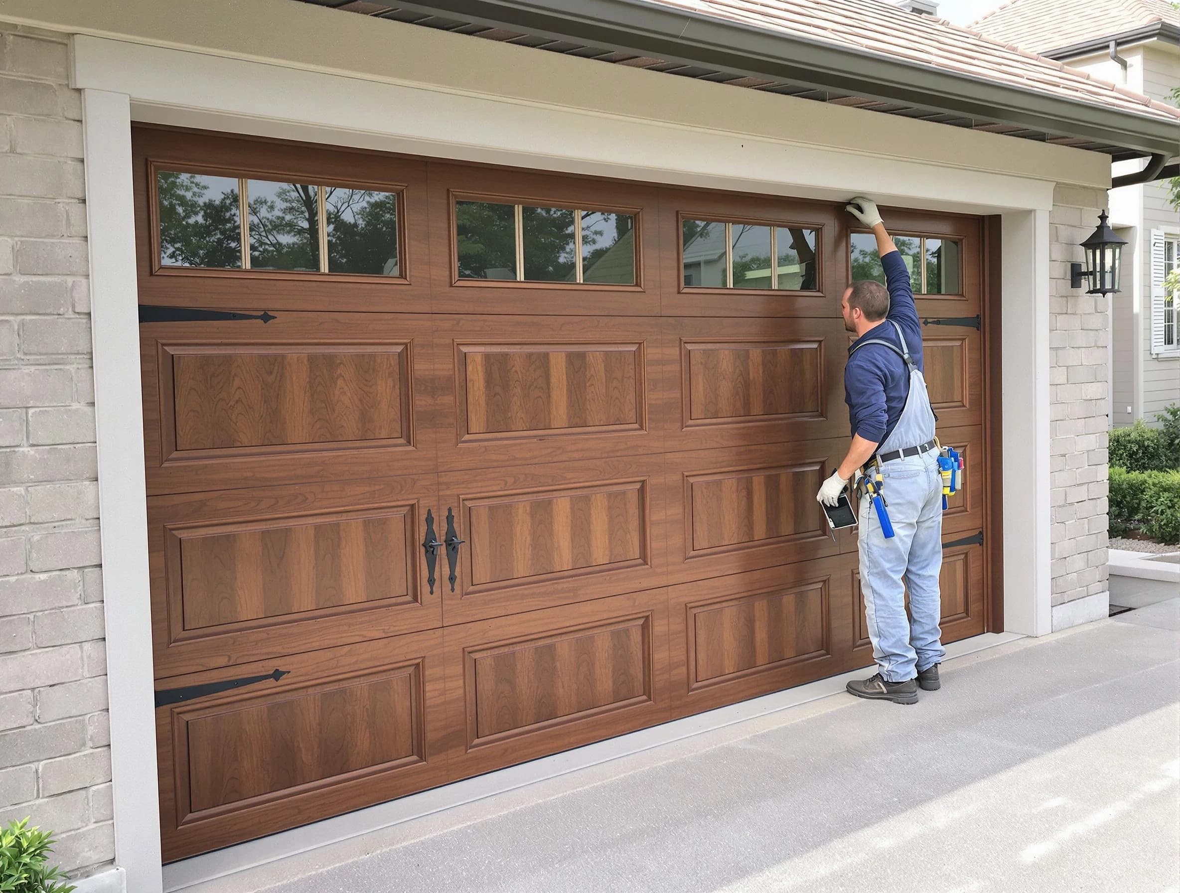 Custom garage door showcase by Brookhaven Garage Door Repair in Brookhaven