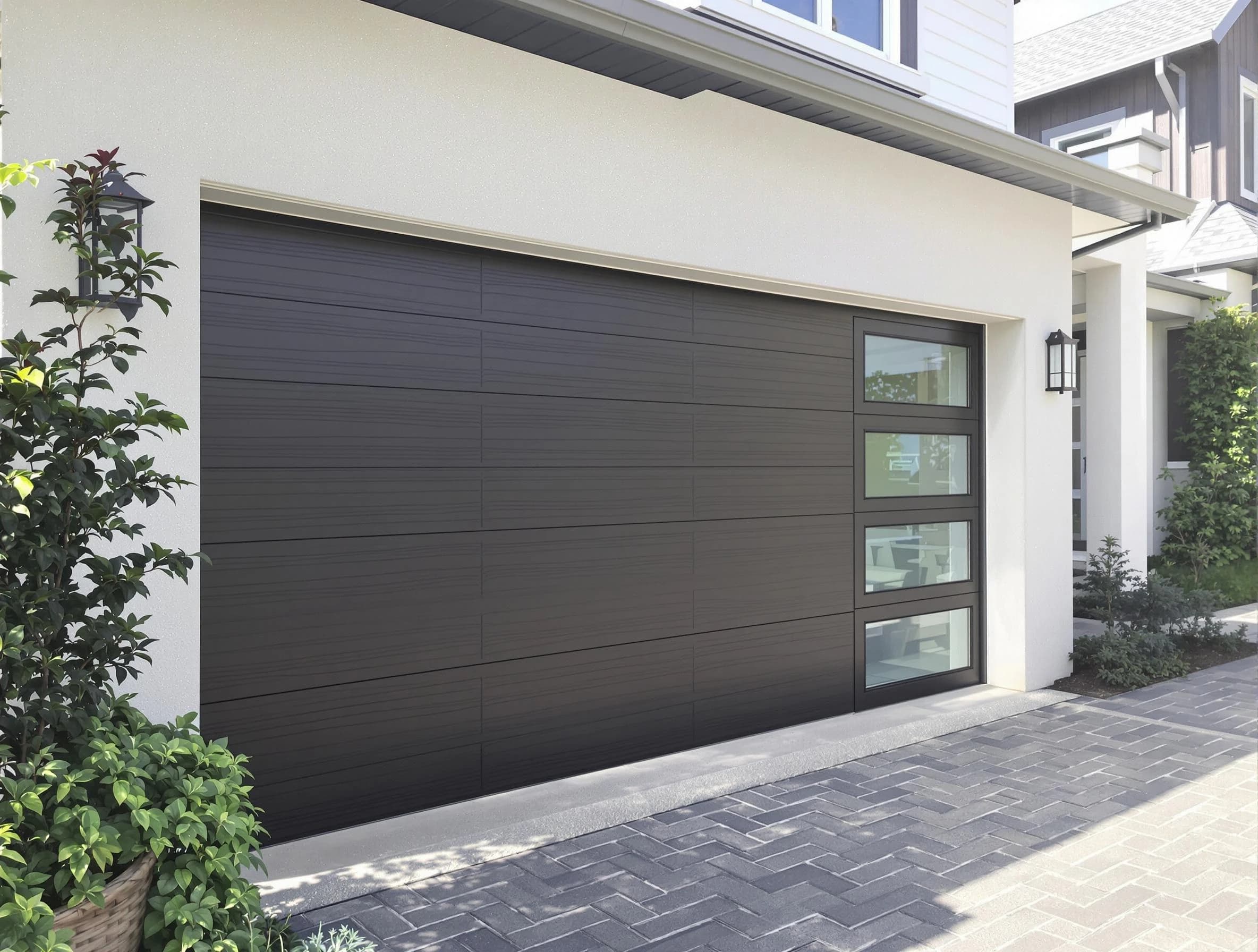 Custom garage door installation by Brookhaven Garage Door Repair in Brookhaven
