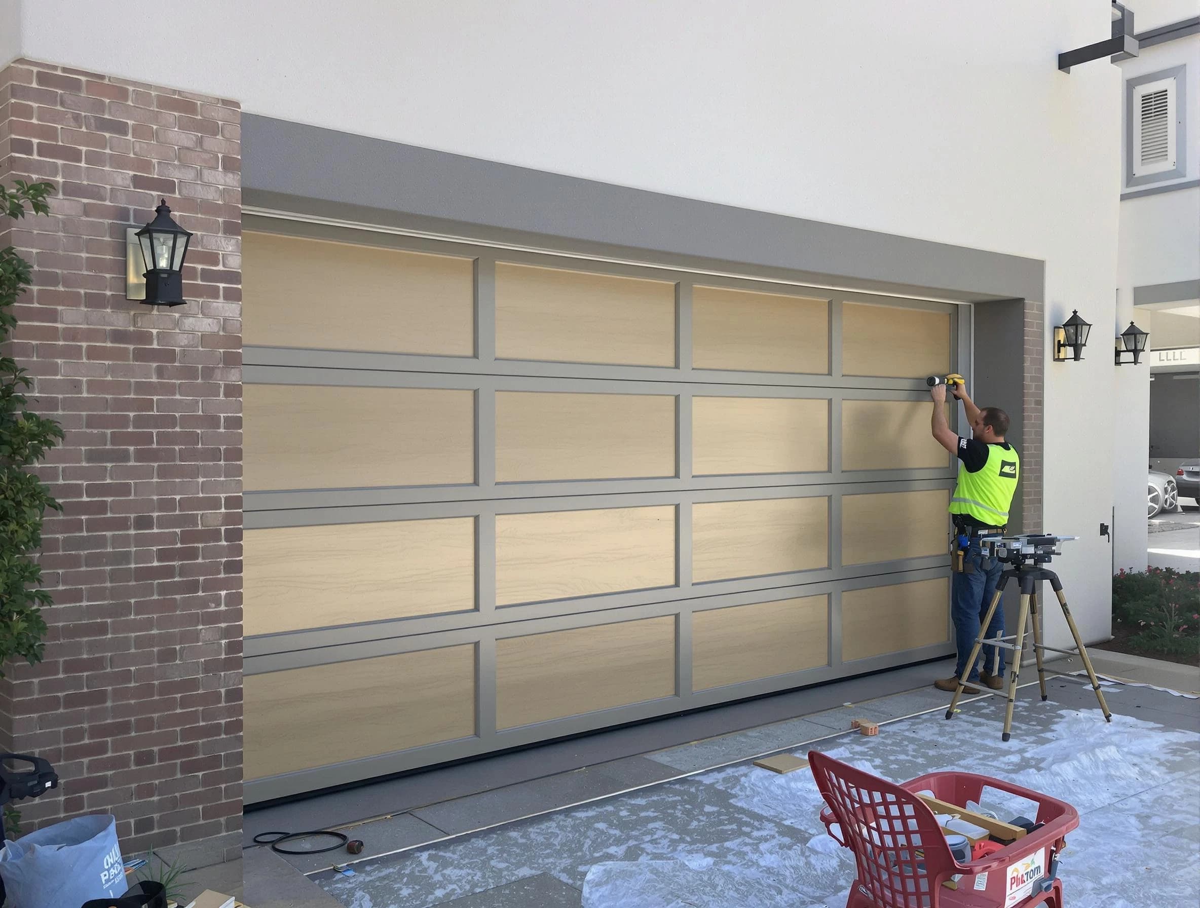 Garage door replacement service by Brookhaven Garage Door Repair in Brookhaven