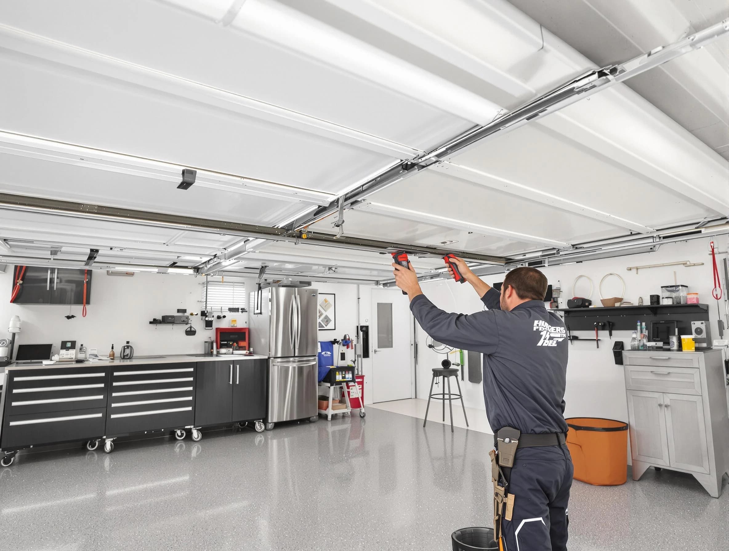 Overhead garage door repair service by Brookhaven Garage Door Repair in Brookhaven