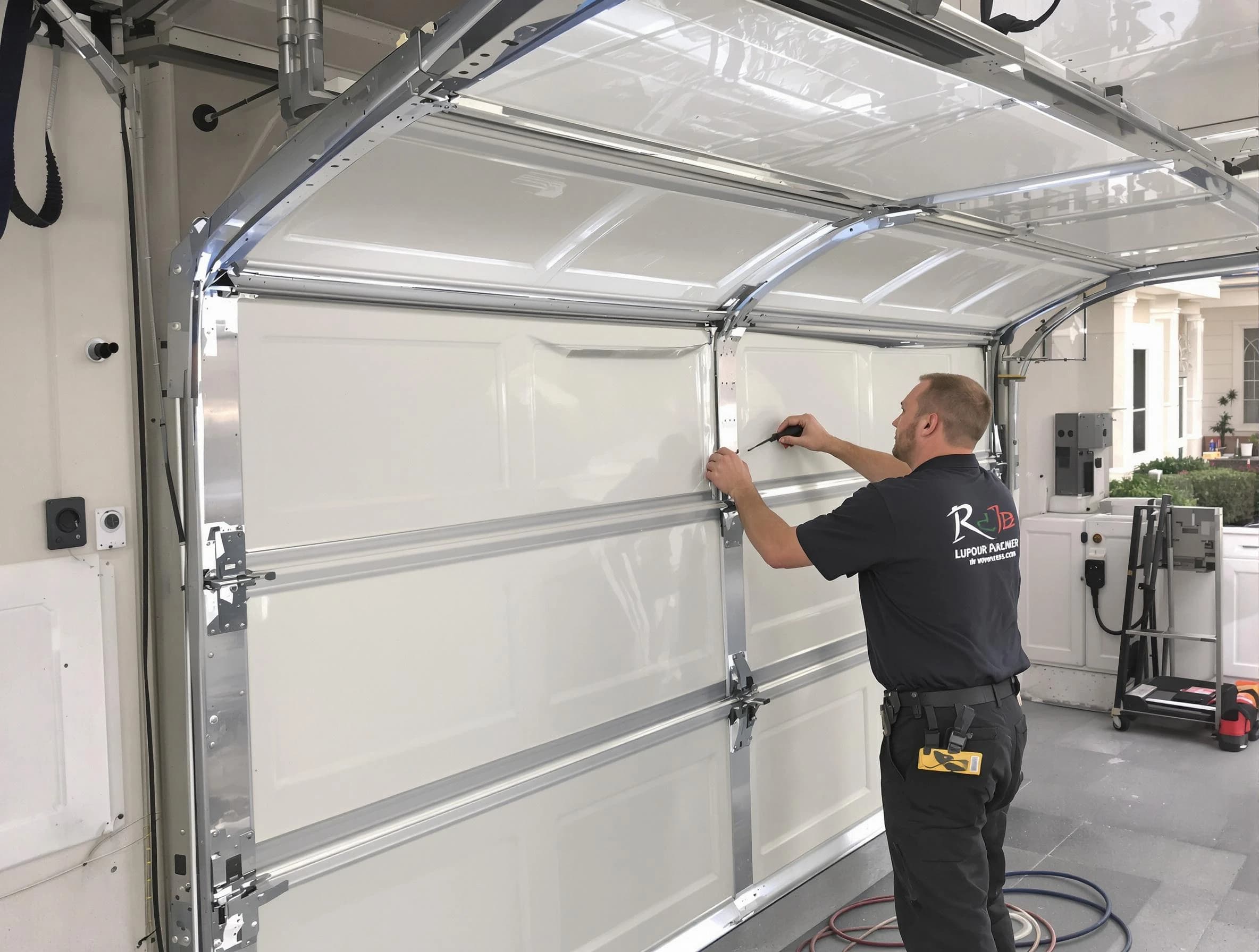Brookhaven Garage Door Repair professional performing panel repair in Brookhaven