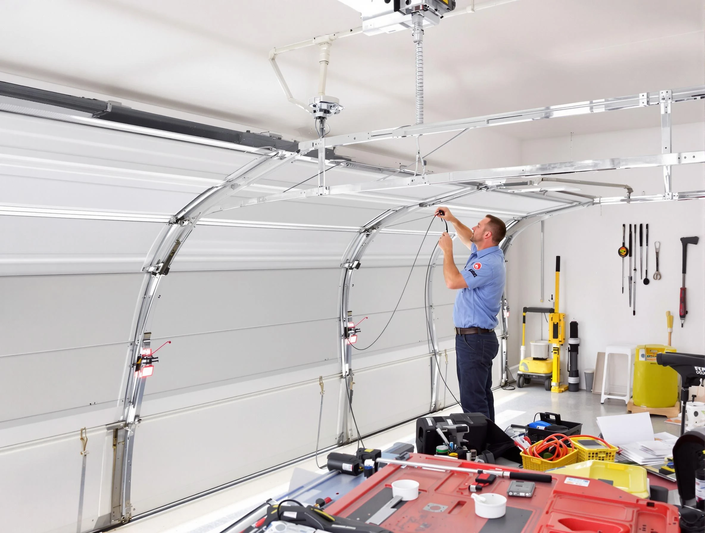 Garage door cable repair service by Brookhaven Garage Door Repair in Brookhaven