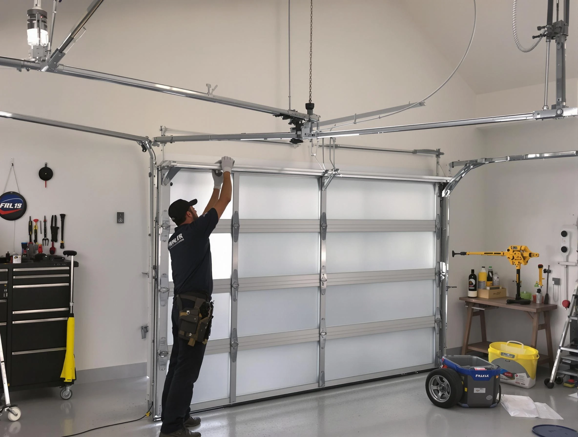 Brookhaven Garage Door Repair certified team performing precision garage door installation in Brookhaven