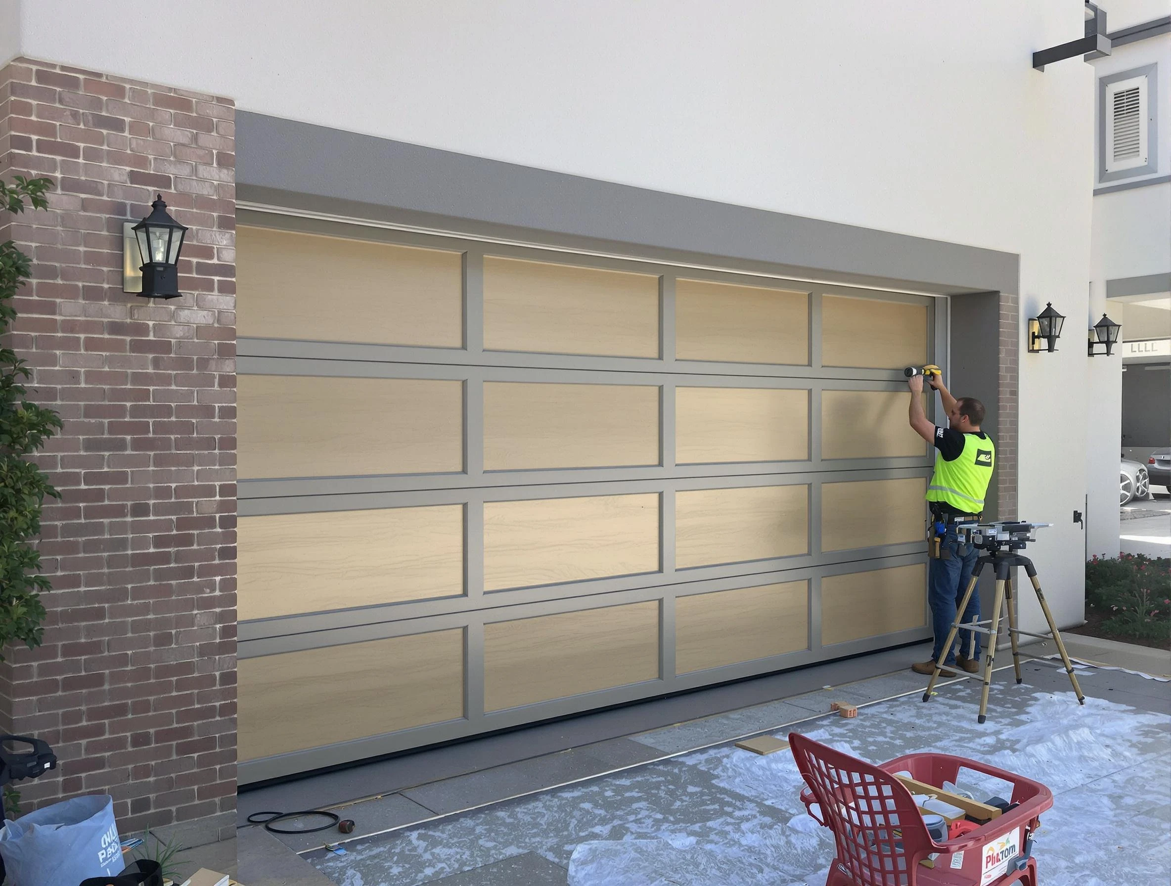 Garage door replacement service by Brookhaven Garage Door Repair in Brookhaven