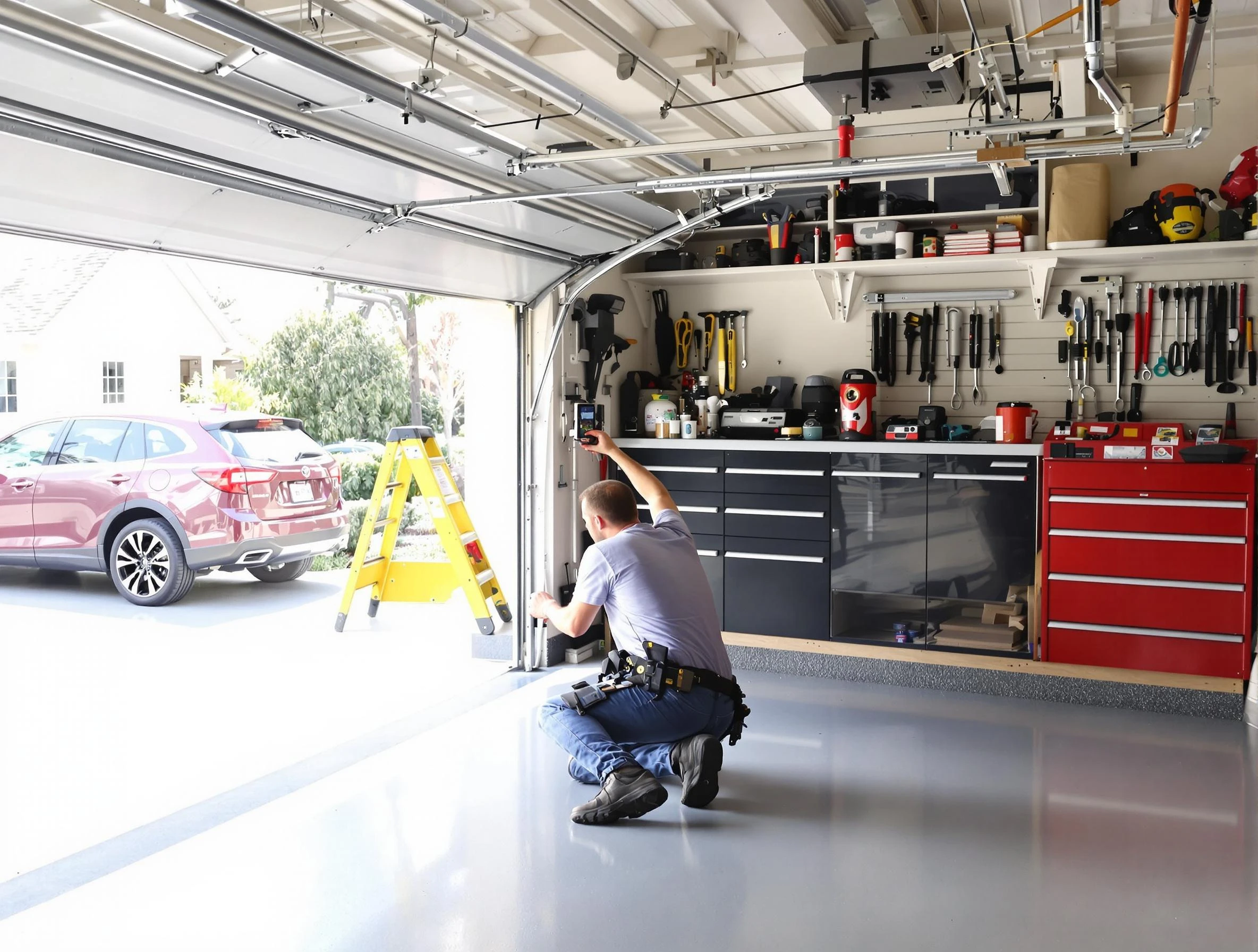 Local garage door repair service by Brookhaven Garage Door Repair in Brookhaven