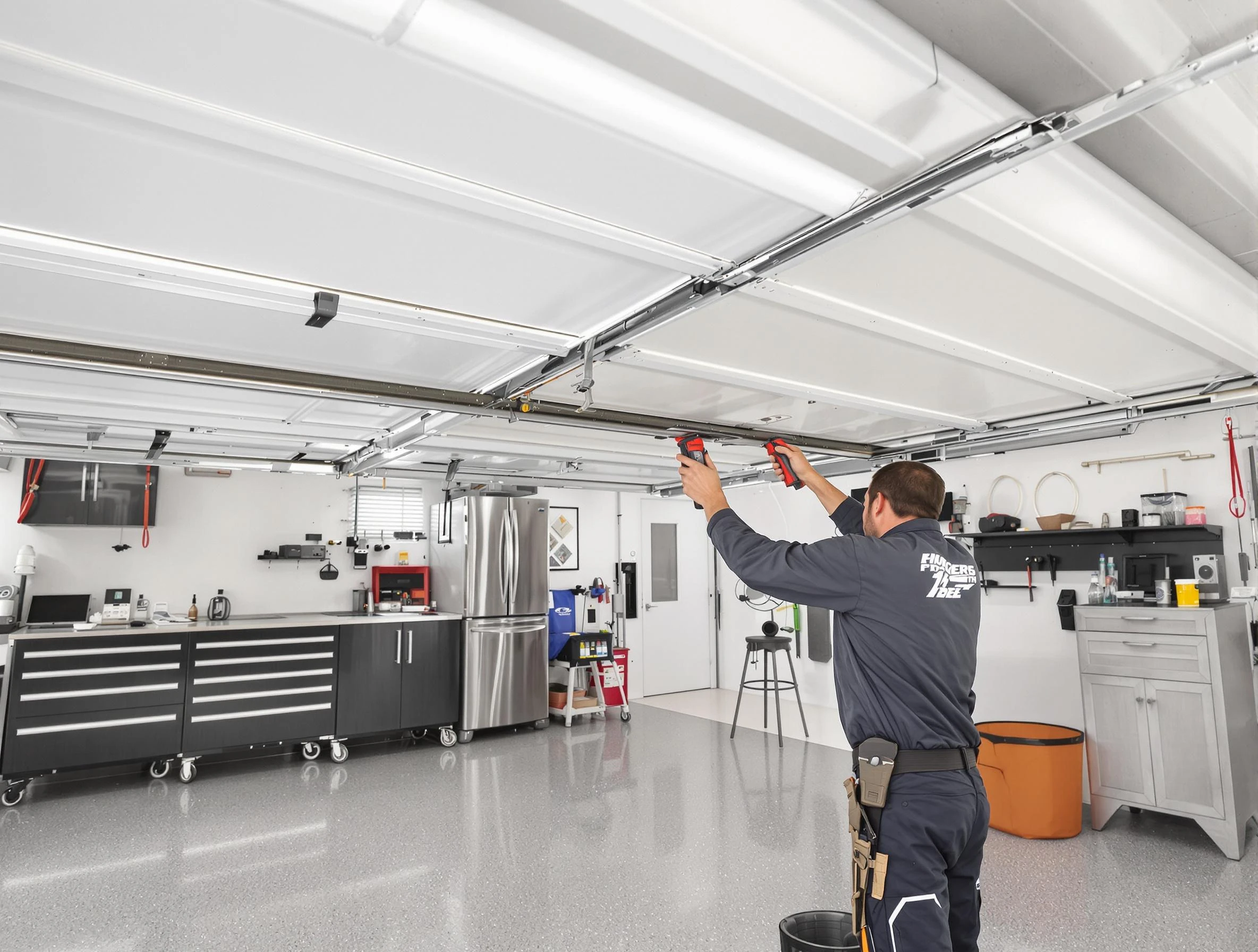 Overhead garage door repair service by Brookhaven Garage Door Repair in Brookhaven