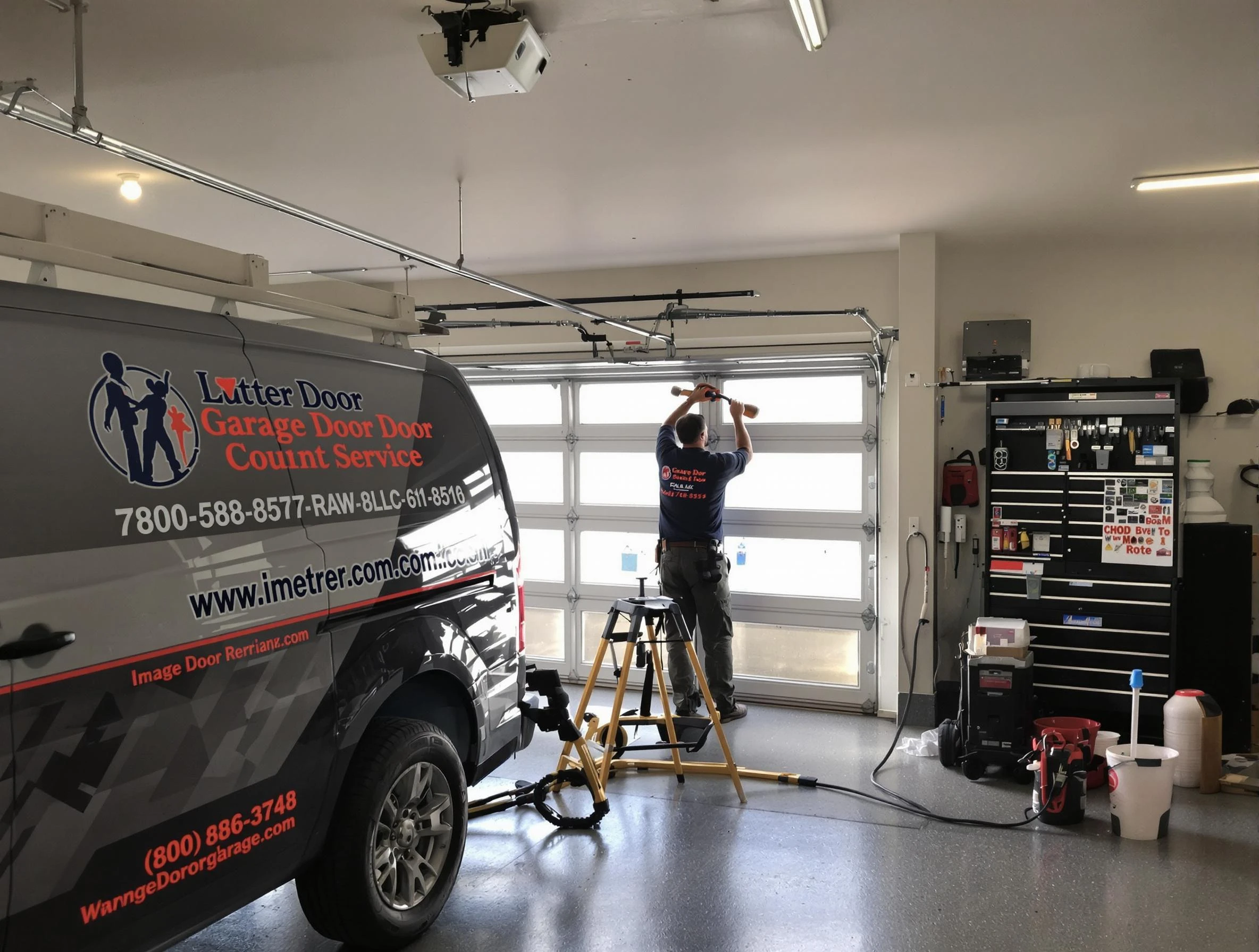 Brookhaven Garage Door Repair rapid response team performing same-day repair in Brookhaven