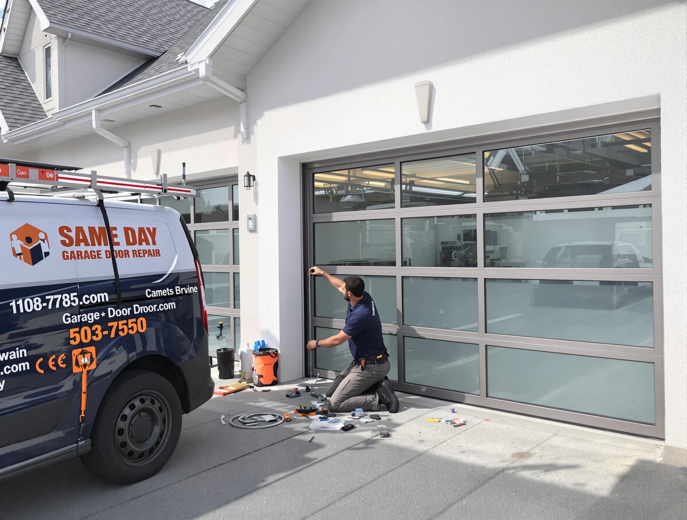 Same-day garage door repair service by Brookhaven Garage Door Repair in Brookhaven